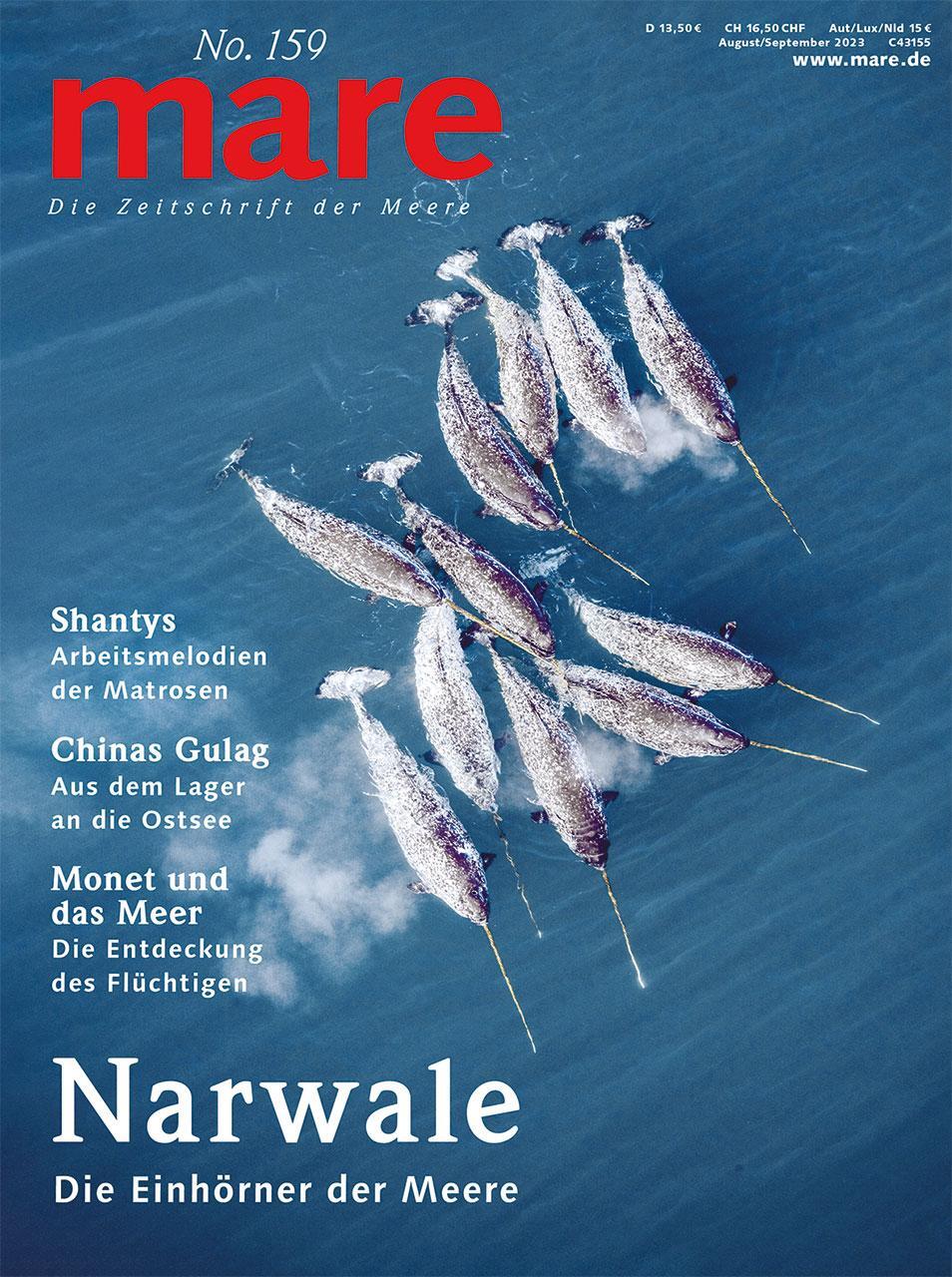 Cover: 9783866484481 | mare - Die Zeitschrift der Meere / No. 159 / Narwale | Nikolaus Gelpke
