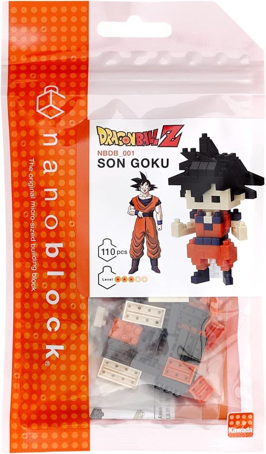 Cover: 4972825211984 | Nanoblock - Dragonball Z- Goku - 110 Teile | Bandai