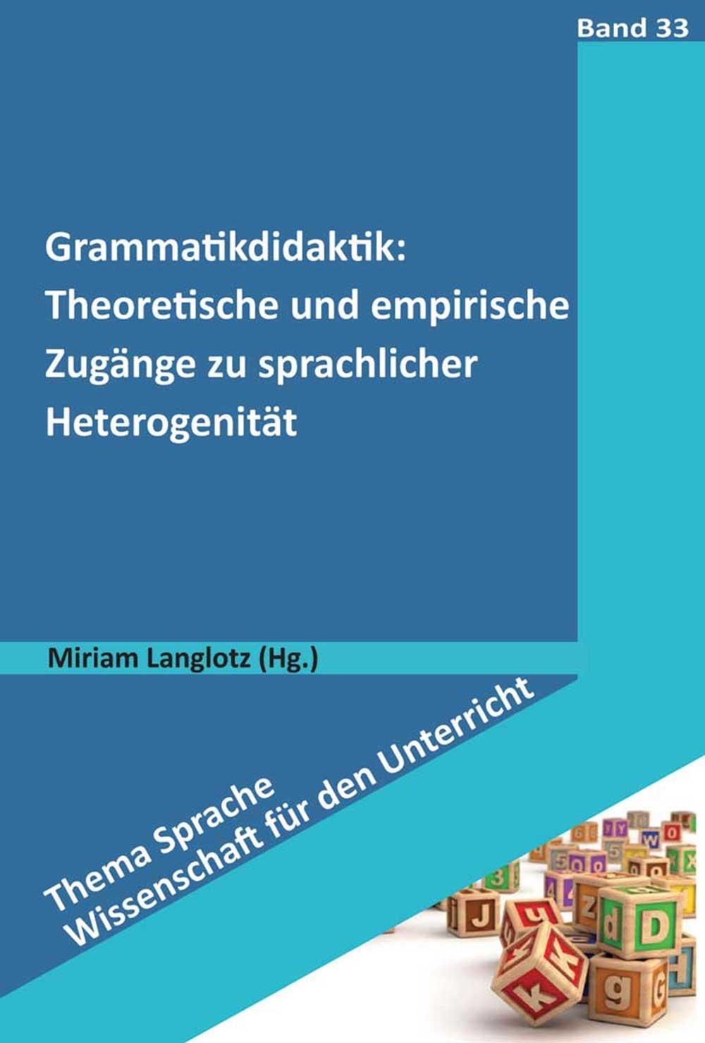 Cover: 9783834020413 | Grammatikdidaktik: Theoretische und empirische Zugänge zu...