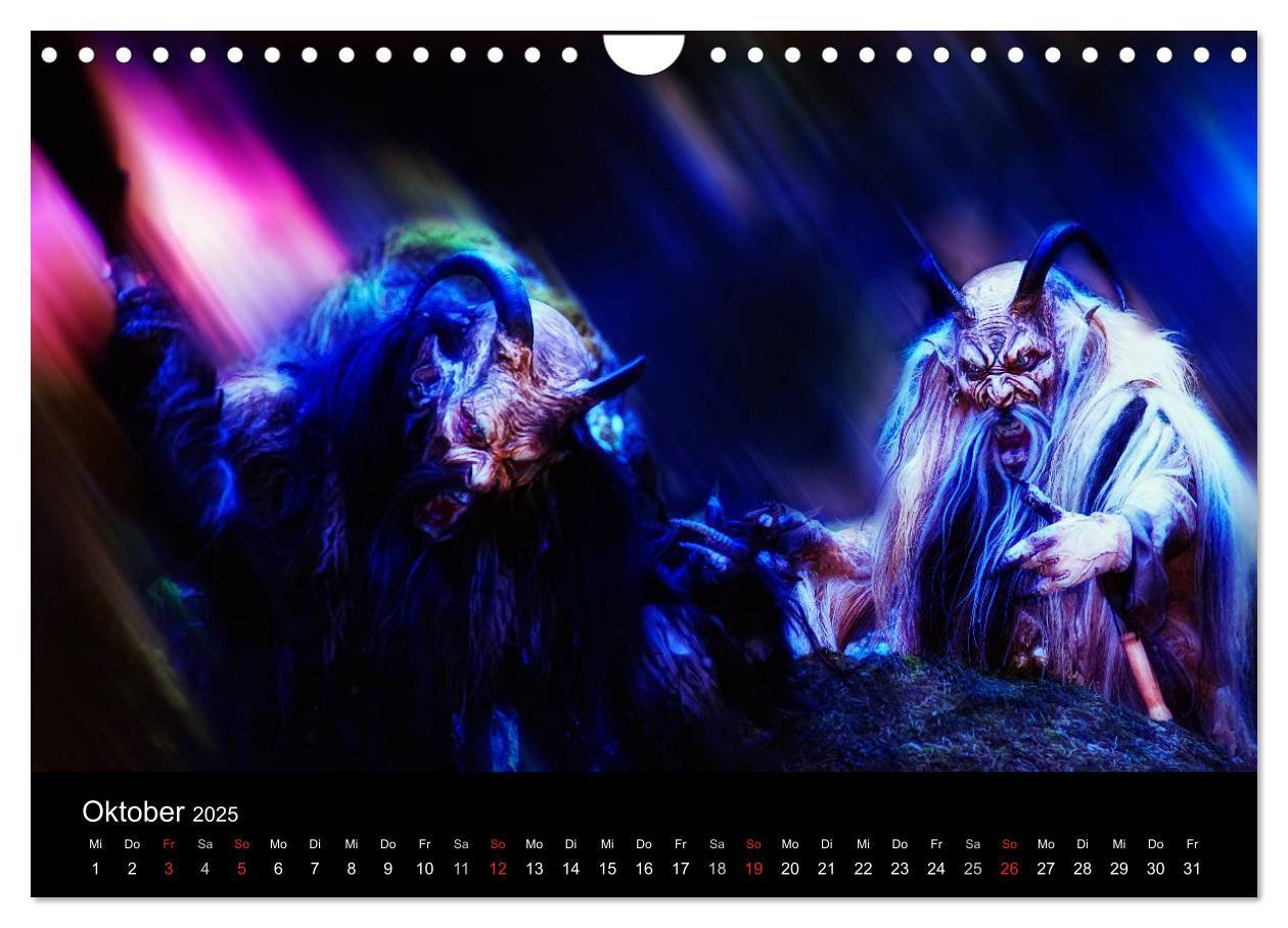 Bild: 9783435574551 | Perchten und Krampusse im Voralpenland (Wandkalender 2025 DIN A4...