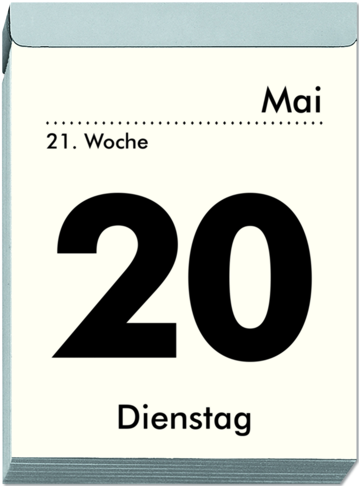 Bild: 4006928024759 | Zettler - Tagesabreißkalender 2025 XL, 8,2x10,7cm, Abreißkalender...