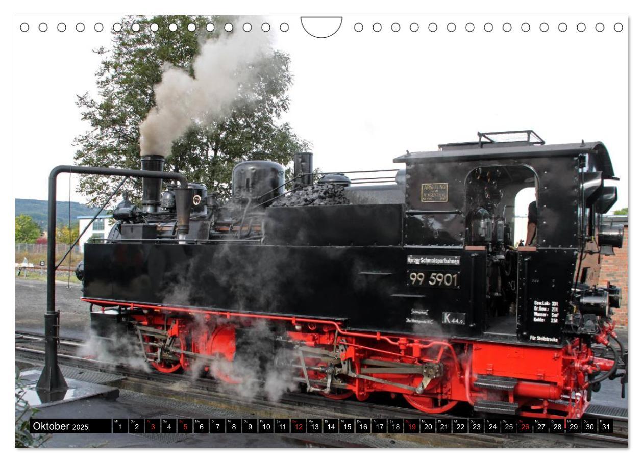 Bild: 9783435754960 | Die Brockenbahn - Mit Volldampf durch den Harz (Wandkalender 2025...