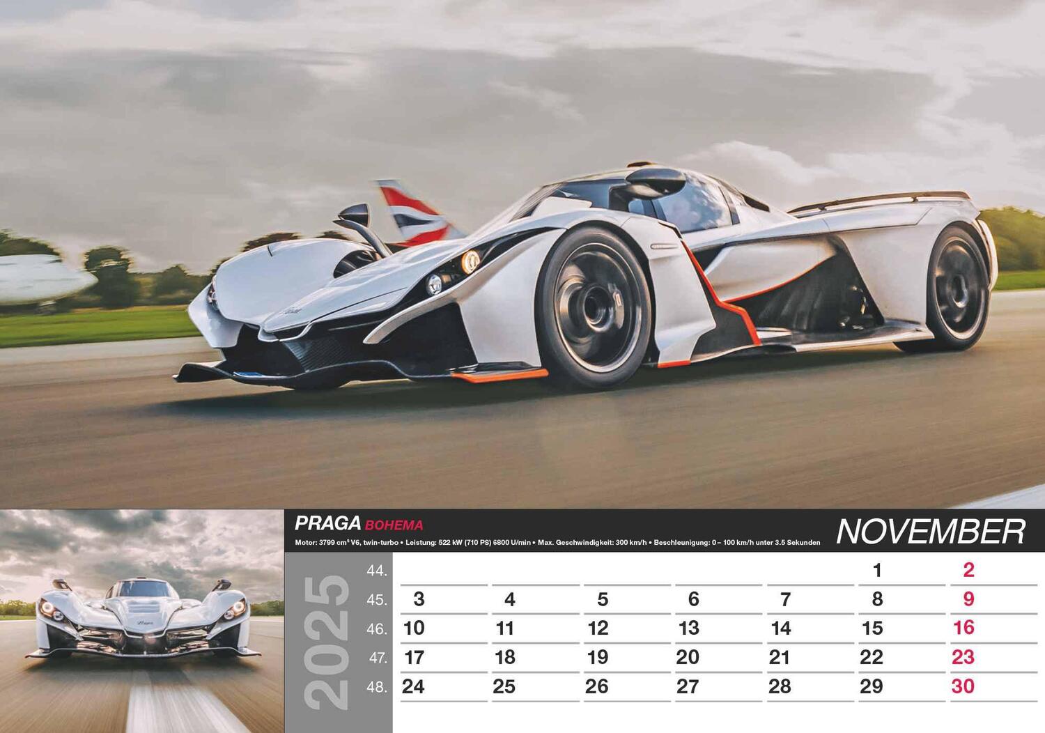 Bild: 4251732344115 | Fast Cars 2025 - Bildkalender 48,5x34 cm - mit vielen...