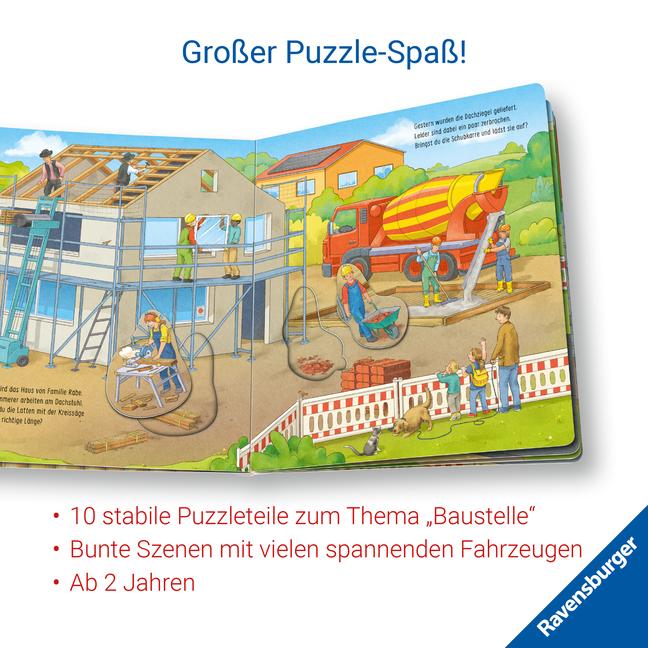 Bild: 9783473418602 | Mein großes Puzzle-Spielbuch - Baustelle | Emilie Jakobs | Buch | 2023