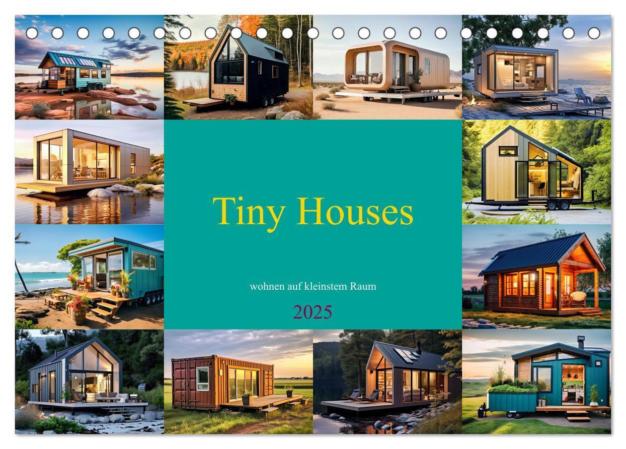 Cover: 9783383827457 | Tiny Houses - wohnen auf kleinstem Raum (Tischkalender 2025 DIN A5...