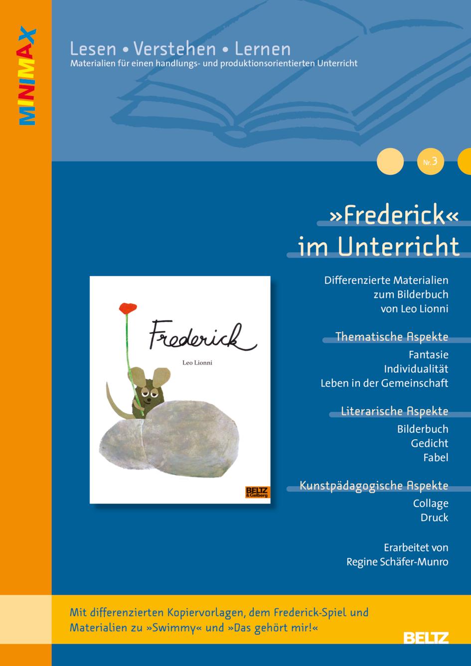 Cover: 9783407626974 | »Frederick« von Leo Lionni | Regine Schäfer-Munro | Broschüre | 32 S.