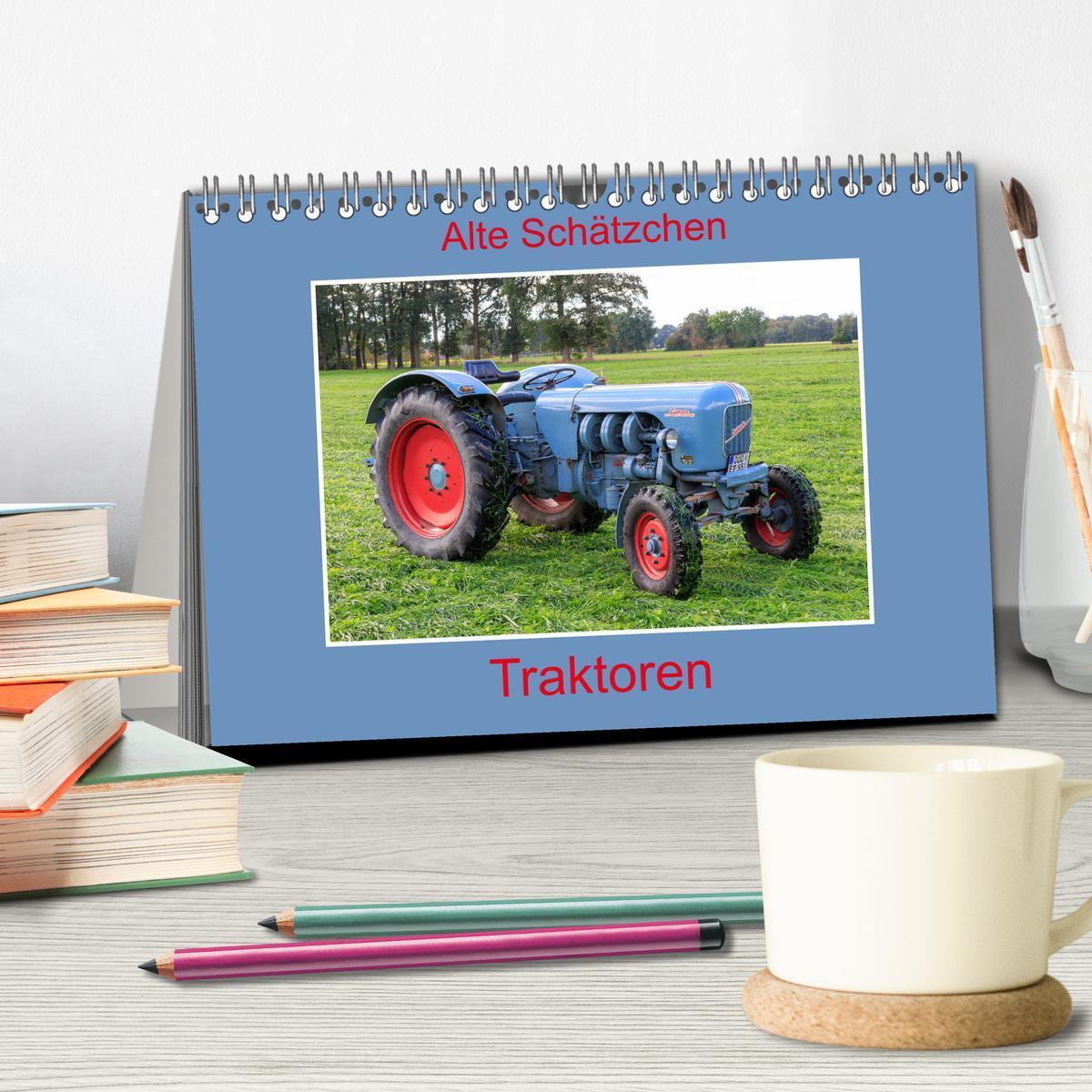 Bild: 9783435185535 | Alte Schätzchen - Traktoren (Tischkalender 2025 DIN A5 quer),...