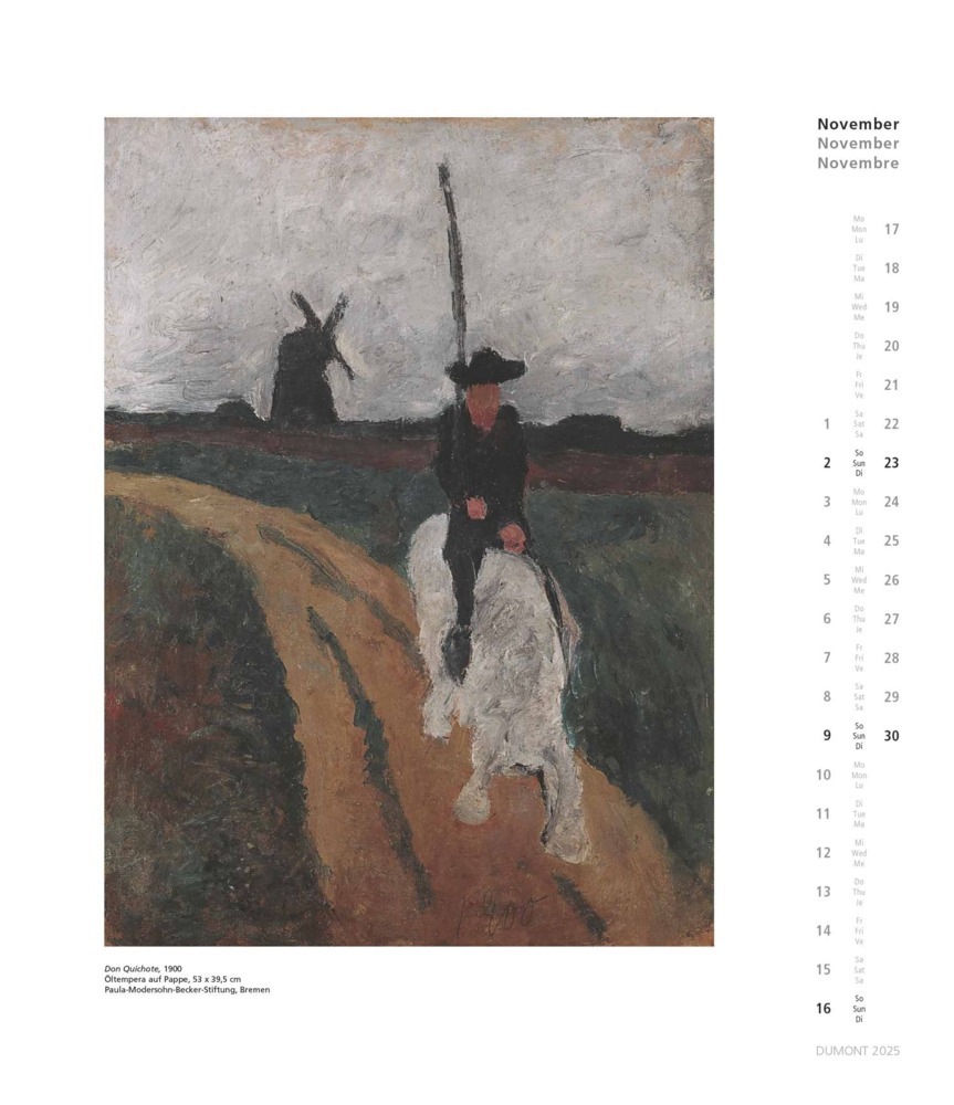 Bild: 4250809653990 | DUMONT - Paula Modersohn-Becker 2025 Kunstkalender, 34,5x40cm,...