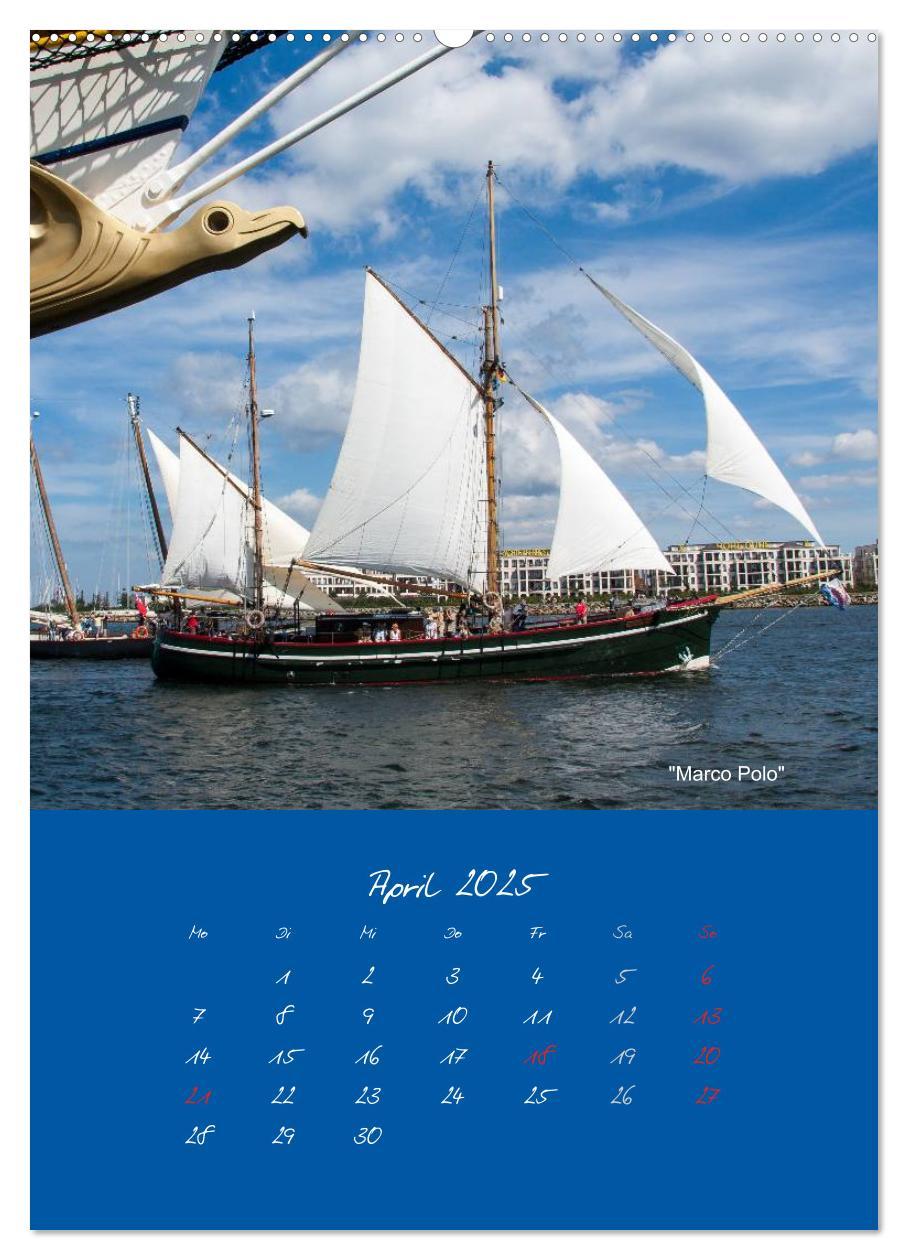 Bild: 9783457063958 | Unter Segeln (Wandkalender 2025 DIN A2 hoch), CALVENDO Monatskalender