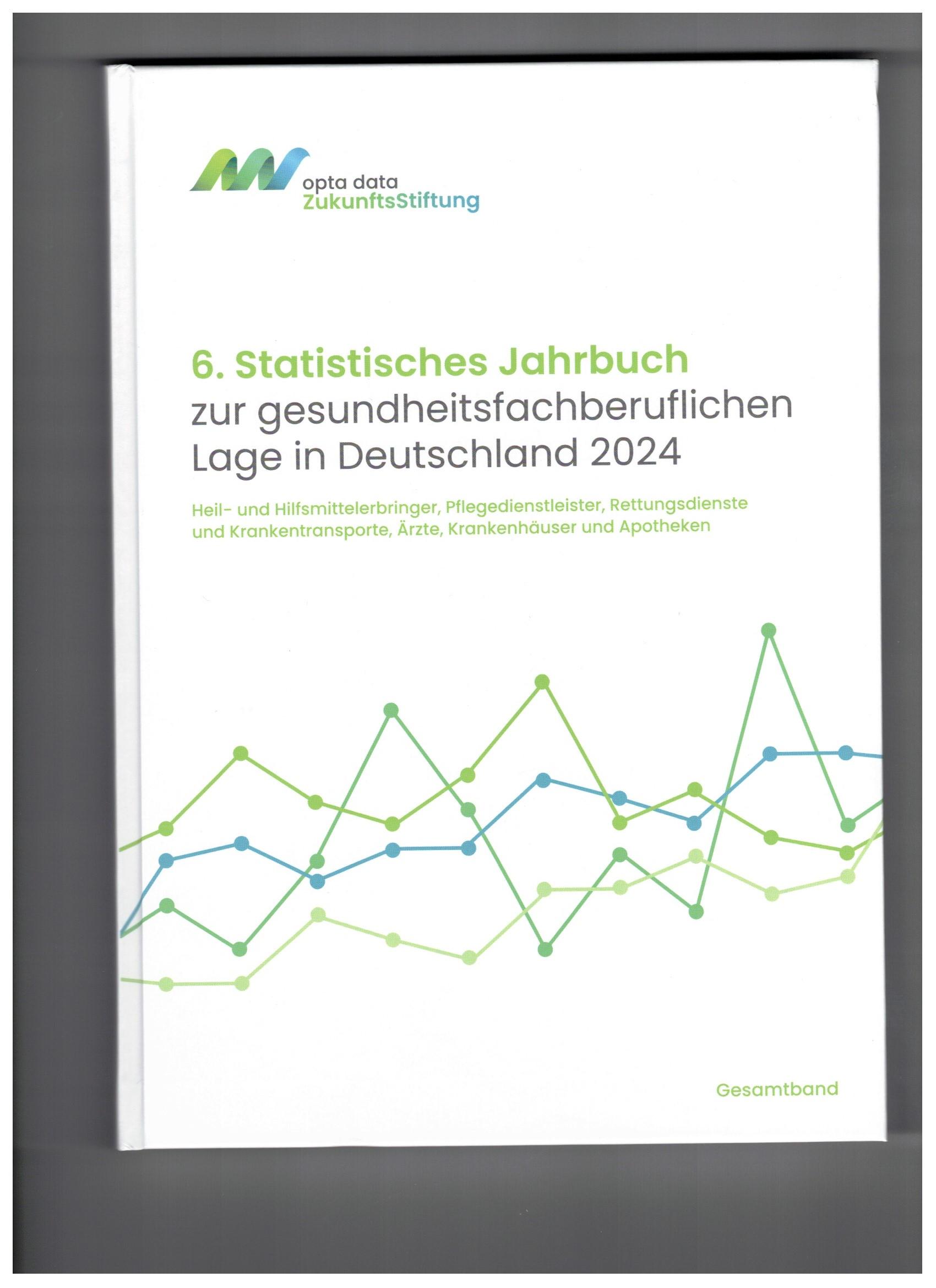 Cover: 9783874685009 | 6. Statistisches Jahrbuch zur gesundheitsfachberuflichen Lage in...