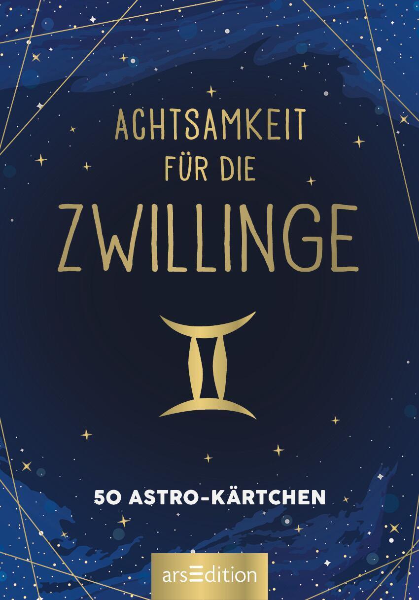 Bild: 9783845849775 | Achtsamkeit für die Zwillinge | 50 Astro-Kärtchen | Taschenbuch | 2022