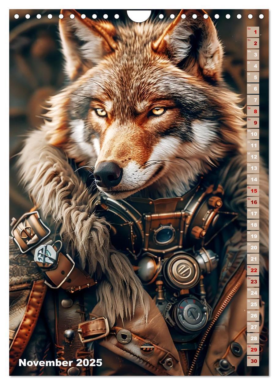 Bild: 9783435649594 | Steampunk Fauna (Wandkalender 2025 DIN A4 hoch), CALVENDO...