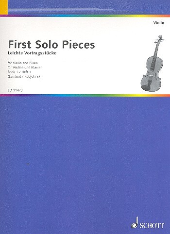 Cover: 9790220110634 | First Solos Pieces 1 | Buch | Schott Music London | EAN 9790220110634