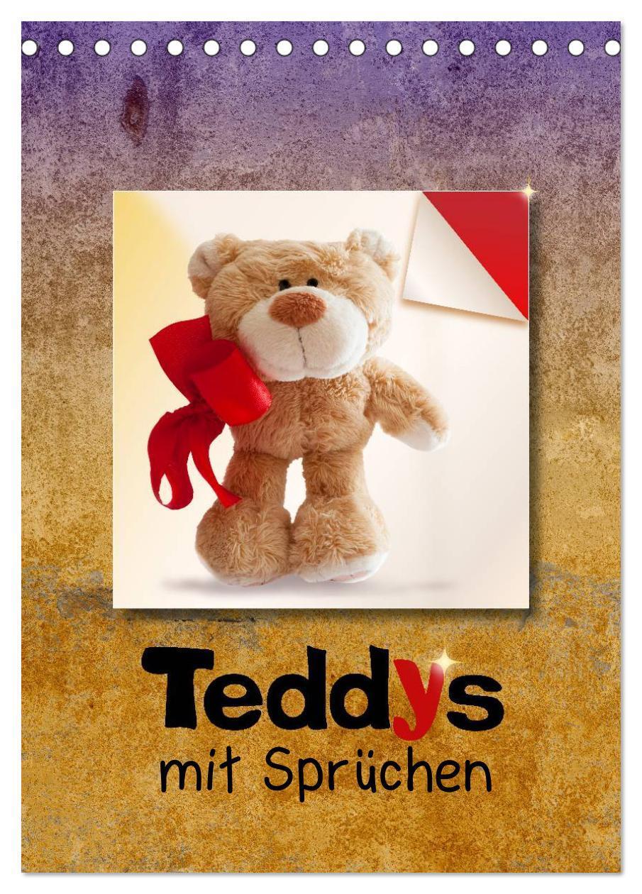 Cover: 9783383377440 | Teddys mit Sprüchen (Tischkalender 2024 DIN A5 hoch), CALVENDO...