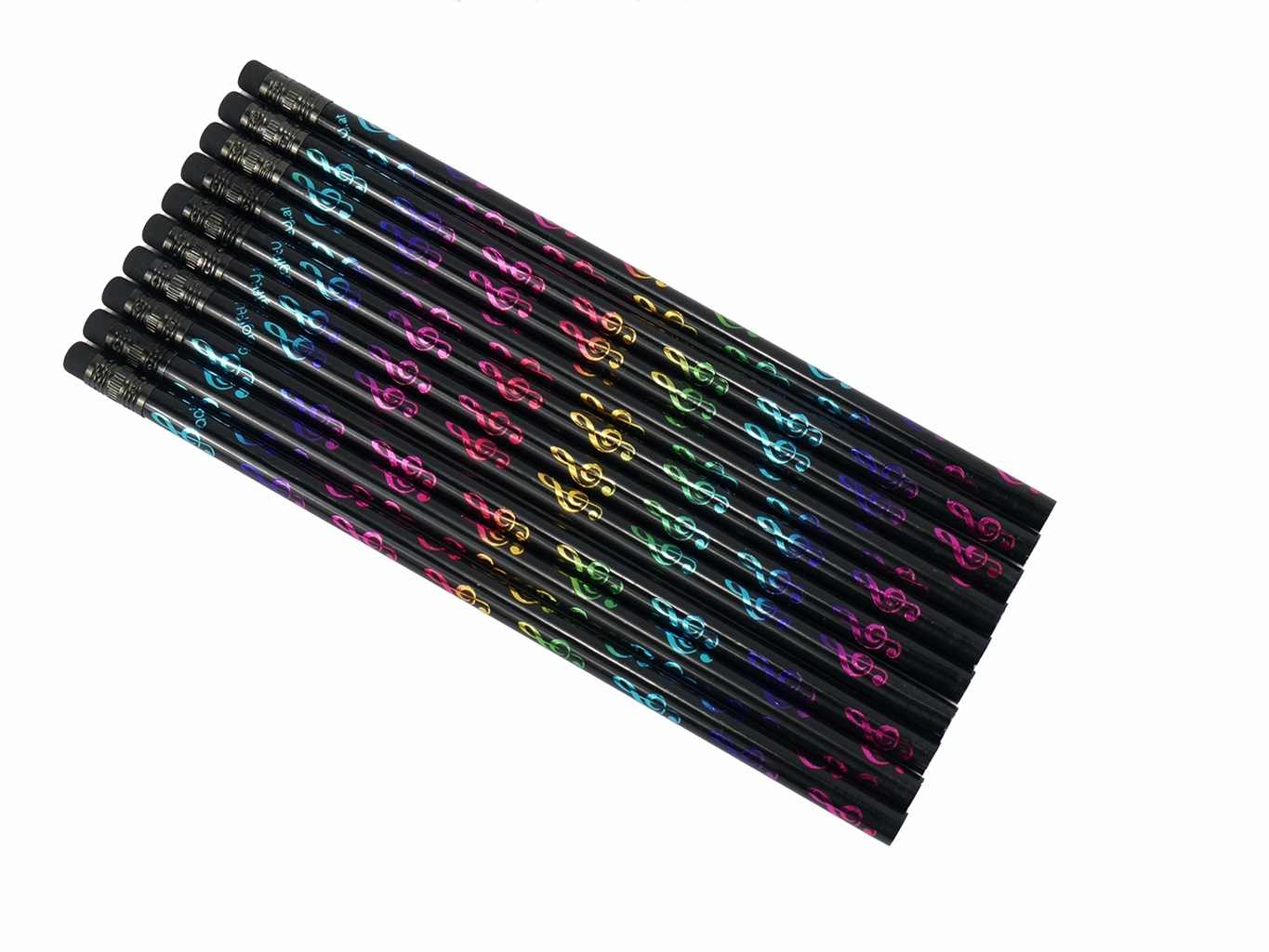 Cover: 9001021153066 | Pencil g-clef black/colourful 10 pcs | Schreibwaren | B 1153