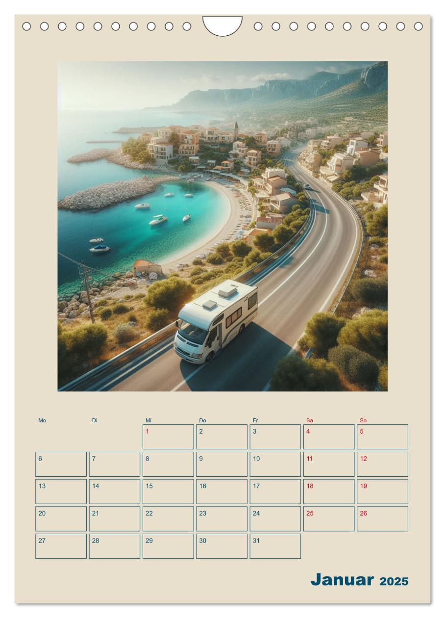 Bild: 9783383784866 | Traumreisen im Wohnmobil (Wandkalender 2025 DIN A4 hoch), CALVENDO...