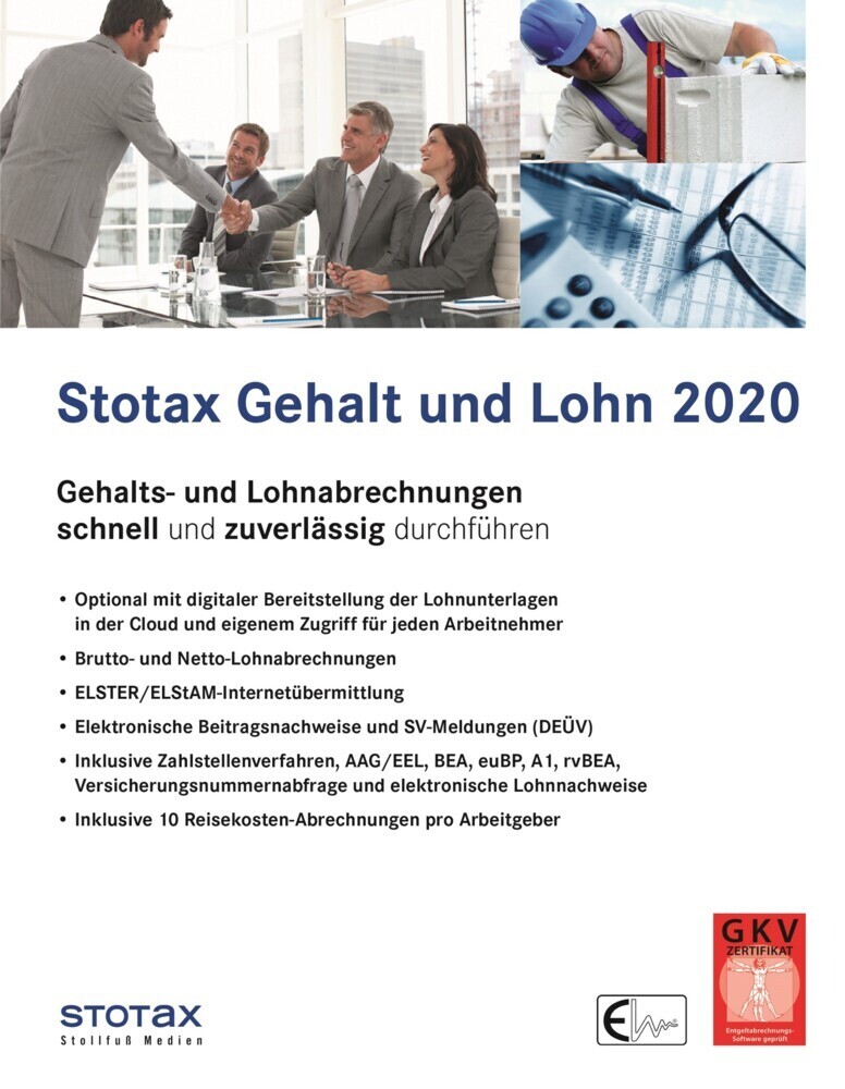 Cover: 9783081110448 | Stotax Gehalt und Lohn 2020, CD-ROM | CD-ROM | Deutsch | 2019 | STOTaX