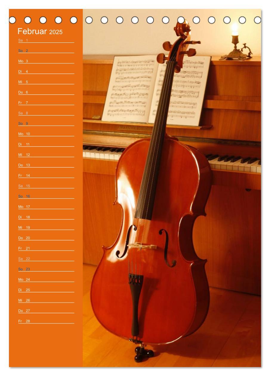 Bild: 9783457009536 | Geliebtes Cello (Tischkalender 2025 DIN A5 hoch), CALVENDO...