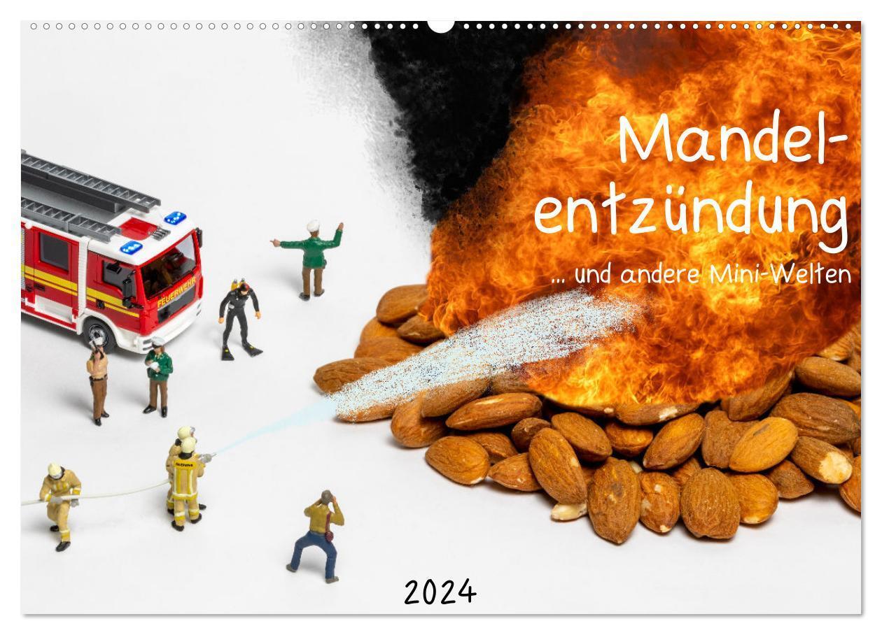 Cover: 9783383714320 | Mandelentzündung ... und andere Mini-Welten (Wandkalender 2024 DIN...