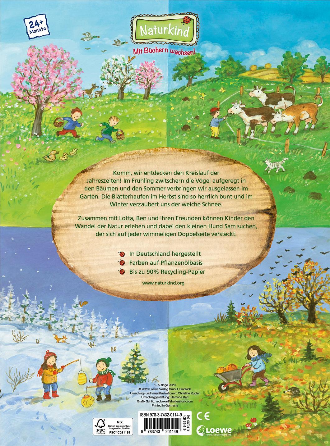 Rückseite: 9783743201149 | Viel los in Frühling, Sommer, Herbst und Winter! | Buch | Naturkind