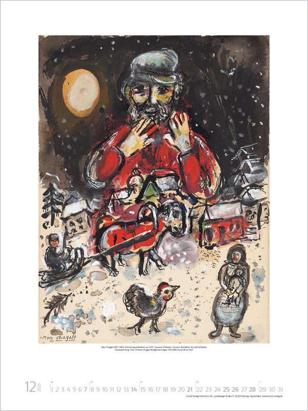 Bild: 9783731875451 | Marc Chagall 2025 | Verlag Korsch | Kalender | Spiralbindung | 14 S.
