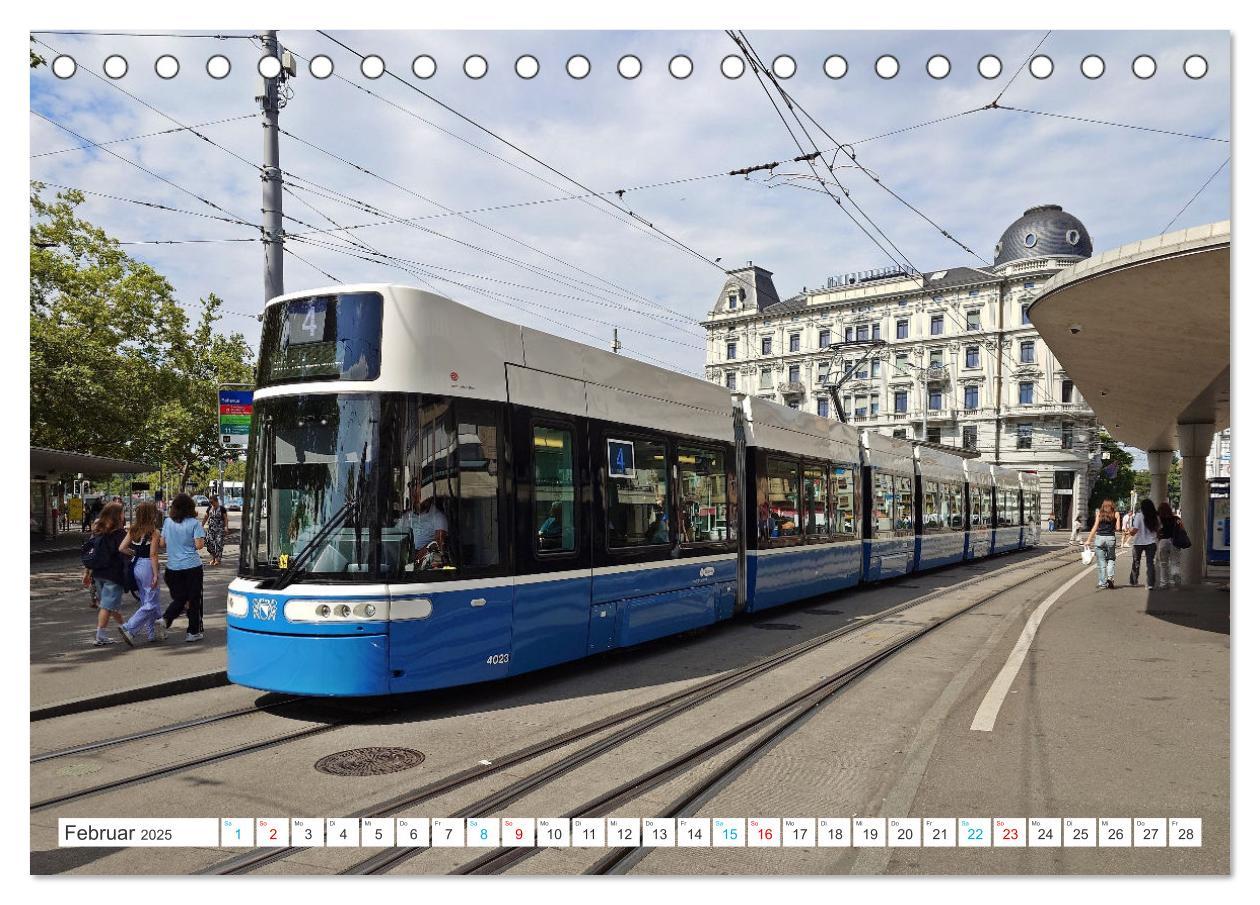 Bild: 9783457200469 | Die Zürcher Tram (Tischkalender 2025 DIN A5 quer), CALVENDO...