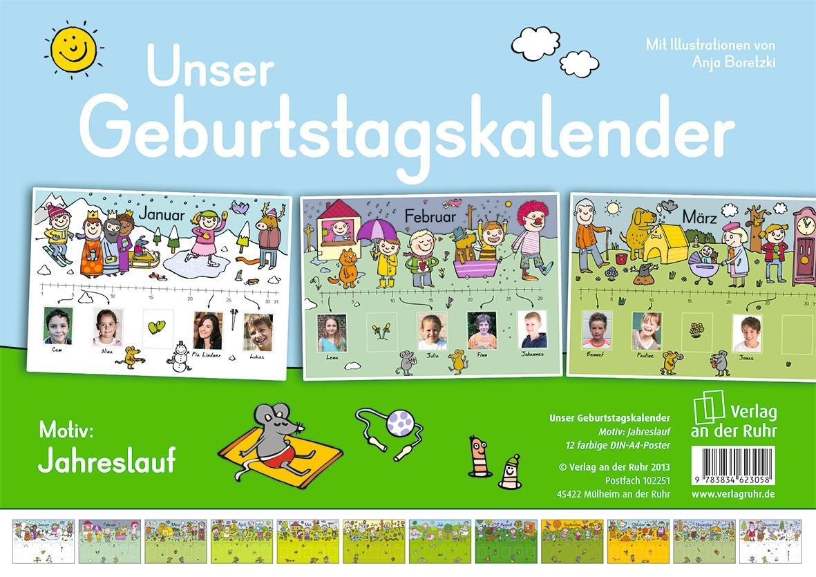 Cover: 9783834623058 | Unser Geburtstagskalender - Motiv: Jahreslauf | Poster | Deutsch