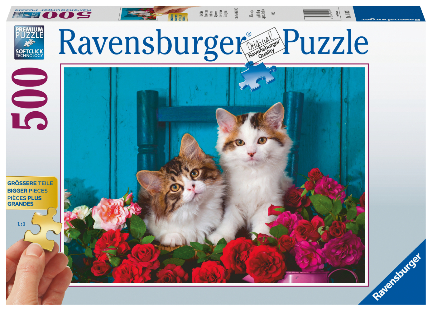Cover: 4005556169931 | Ravensburger Puzzle - Katzenbabys - Gold Edition 500 Teile | Spiel