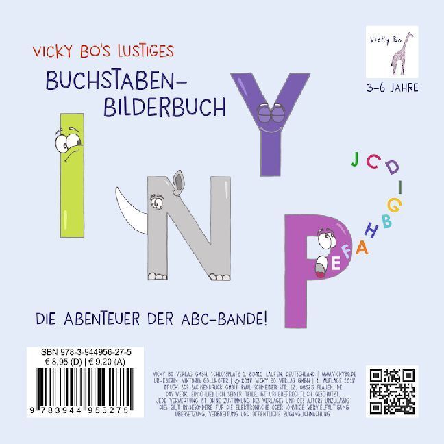 Bild: 9783944956275 | Die ABC-Bande! Vicky Bo's lustiges Buchstaben-Bilderbuch | Vicky Bo