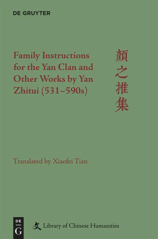 Cover: 9781501511400 | Family Instructions for the Yan Clan and Other Works by Yan Zhitui...