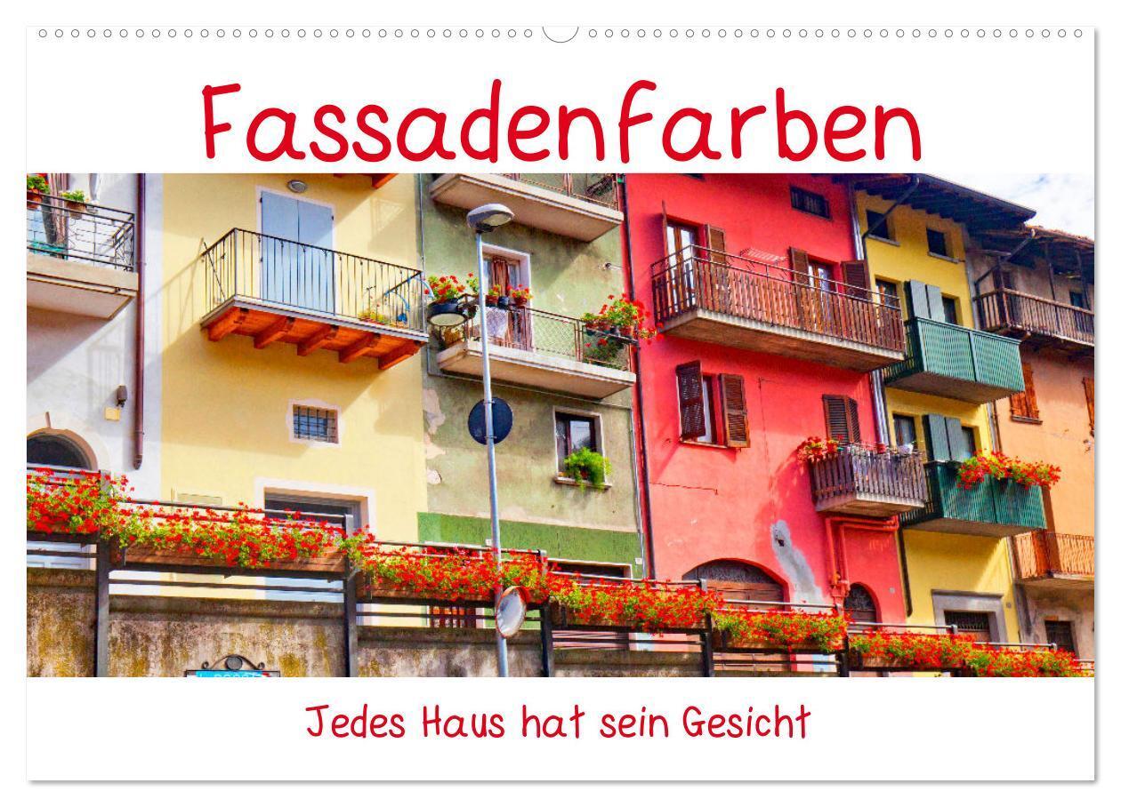 Cover: 9783457152515 | Fassadenfarben, jedes Haus hat sein Gesicht. (Wandkalender 2025 DIN...