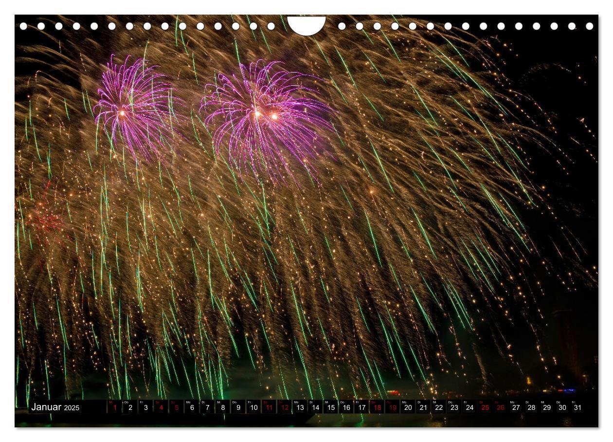 Bild: 9783435063017 | Feuerwerk - Kunstwerke am Himmel (Wandkalender 2025 DIN A4 quer),...