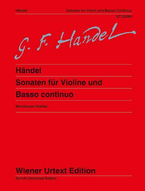 Cover: 9783850556705 | Sonaten für Violine und Basso continuo | Georg Friedrich Händel | Buch