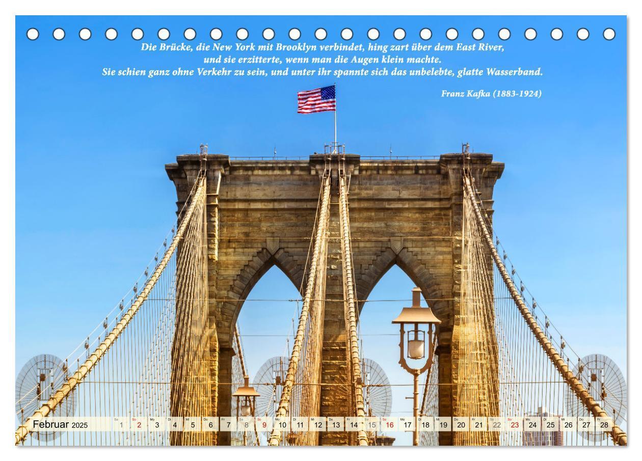 Bild: 9783435054794 | New York Ansichten - Literaturkalender (Tischkalender 2025 DIN A5...