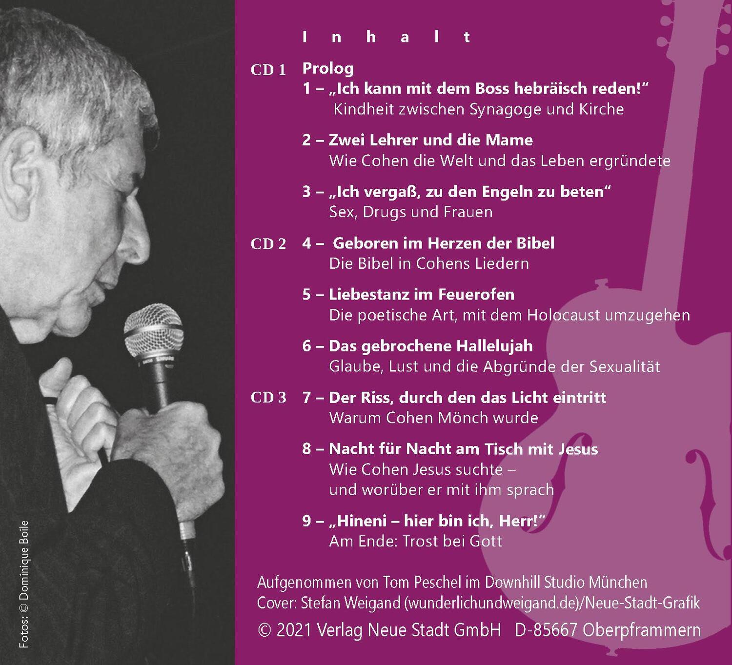 Bild: 9783734612657 | »Hallelujah«, Leonard Cohen! | Uwe Birnstein | Audio-CD | 3 Audio-CDs