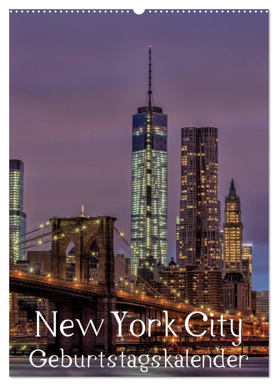 Cover: 9783383290077 | New York City Geburtstagskalender (Wandkalender 2024 DIN A2 hoch),...