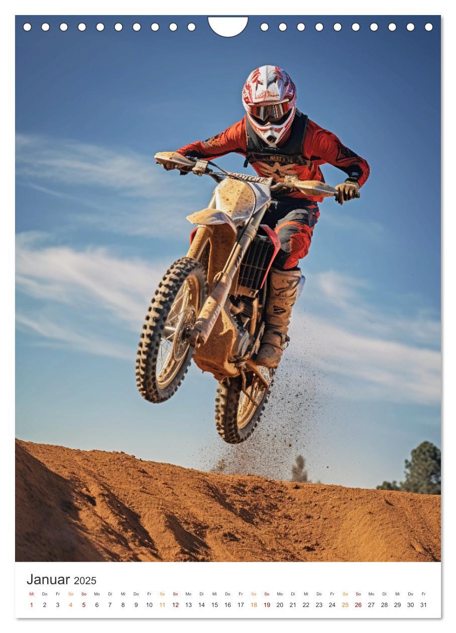 Bild: 9783435853472 | Motocross - Mit Leib und Seele dabei (Wandkalender 2025 DIN A4...