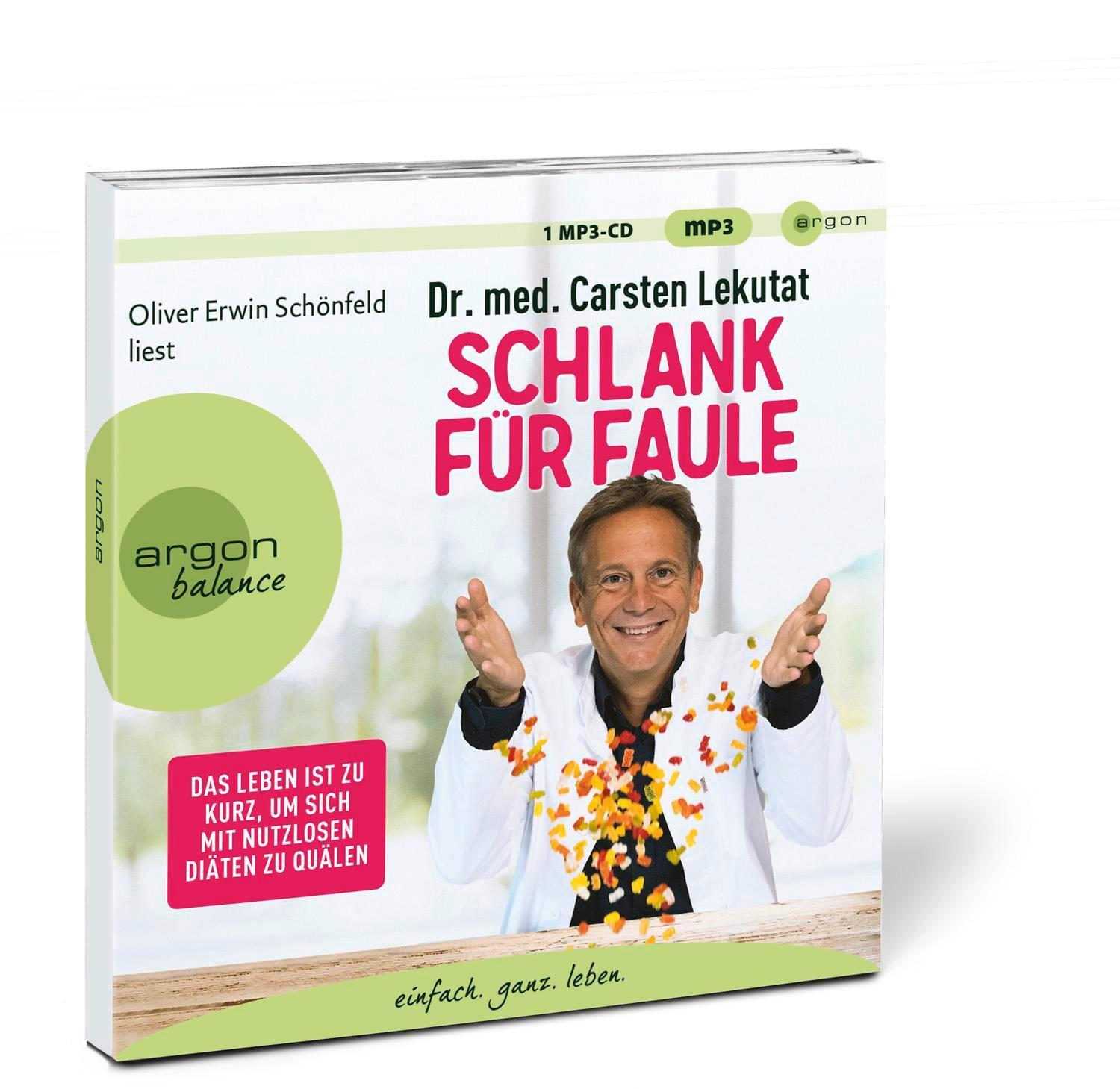 Bild: 9783839882382 | Schlank für Faule | Carsten Lekutat | MP3 | 67 Tracks | Deutsch | 2022