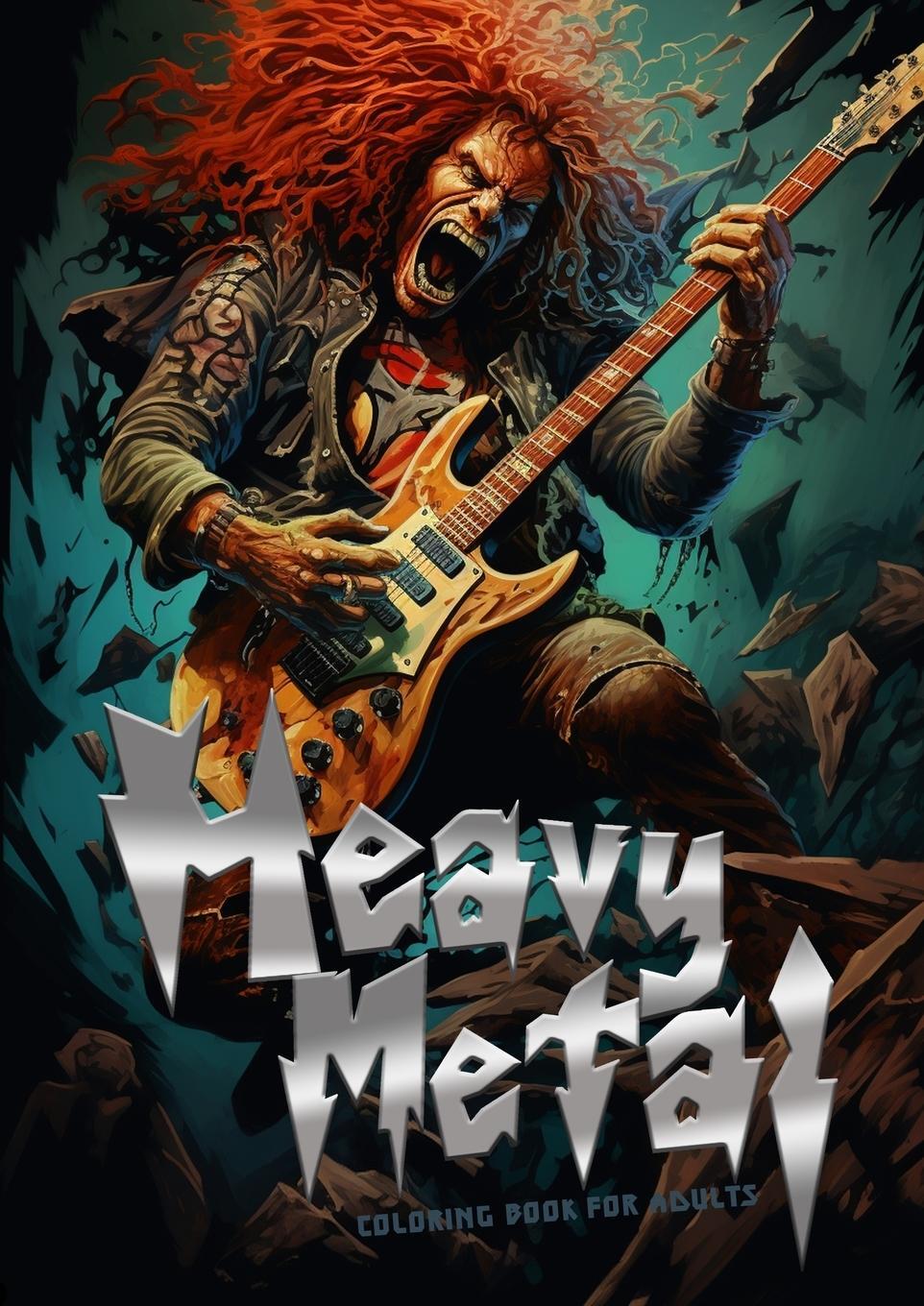 Cover: 9783758409080 | Heavy Metal Coloring Book for Adults | Monsoon Publishing | Buch