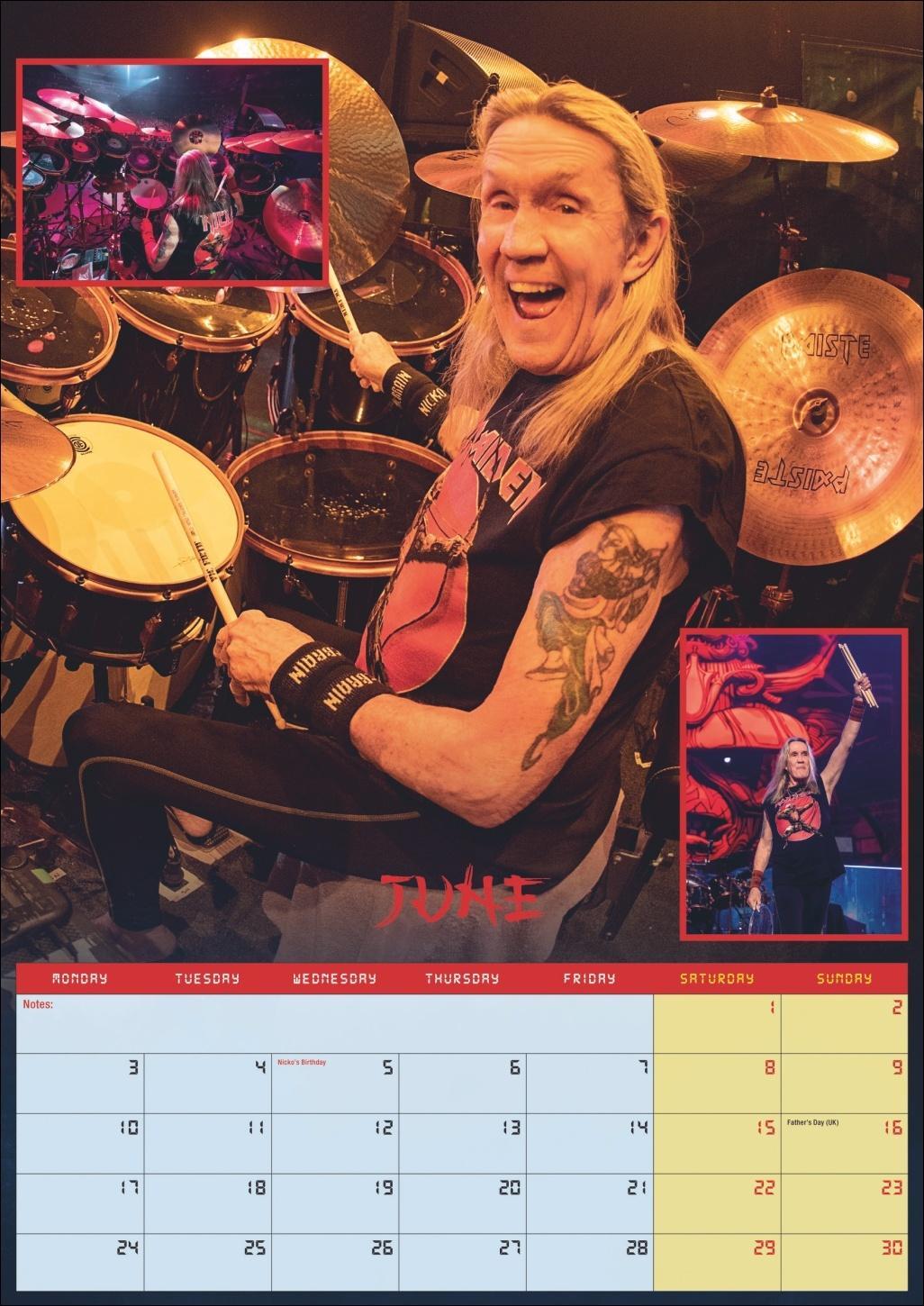 Bild: 9783840196744 | Iron Maiden Posterkalender 2025 | Kalender | Danilo | Spiralbindung