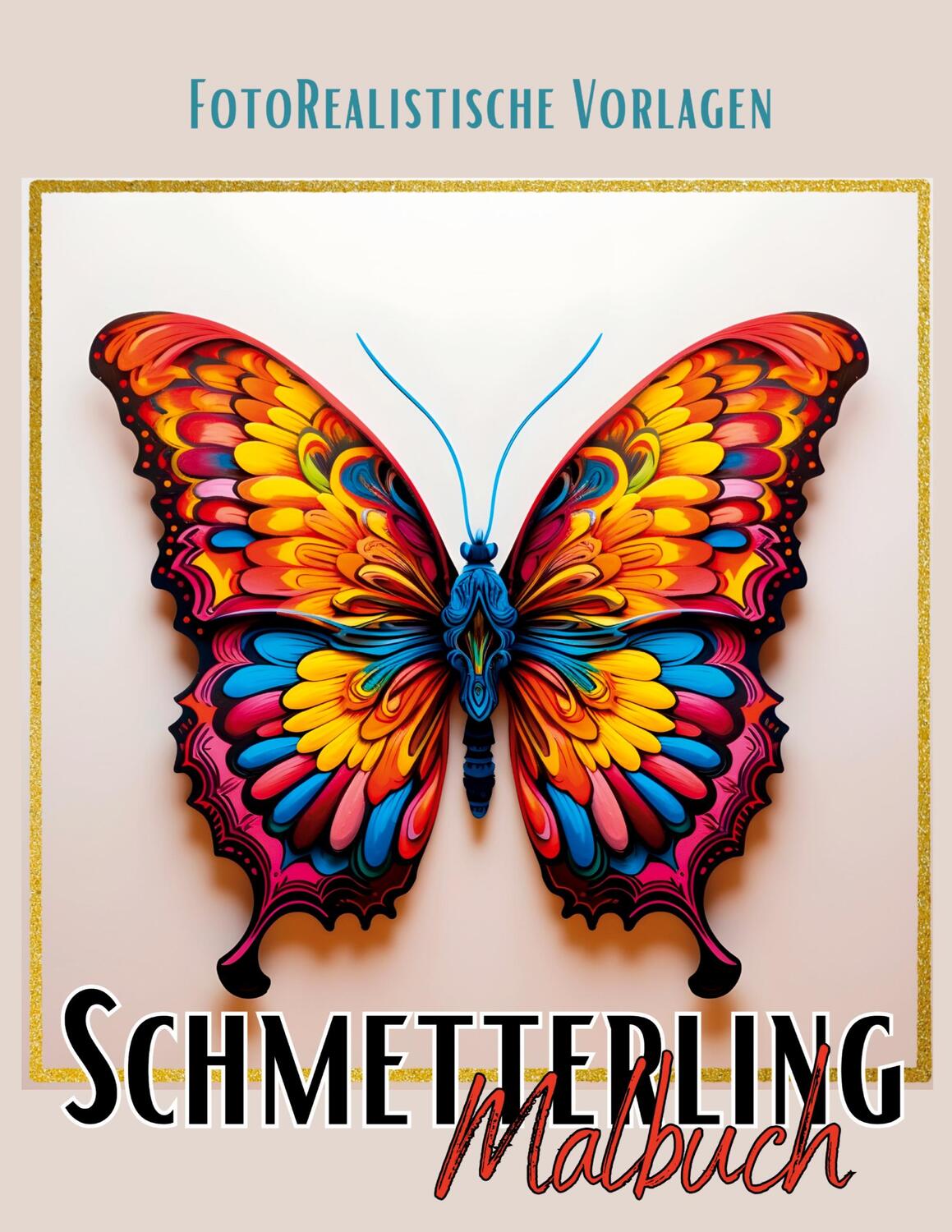 Cover: 9783384064196 | Malbuch Schmetterling ¿Fotorealistisch¿. | Lucy´s Schwarze Malbücher
