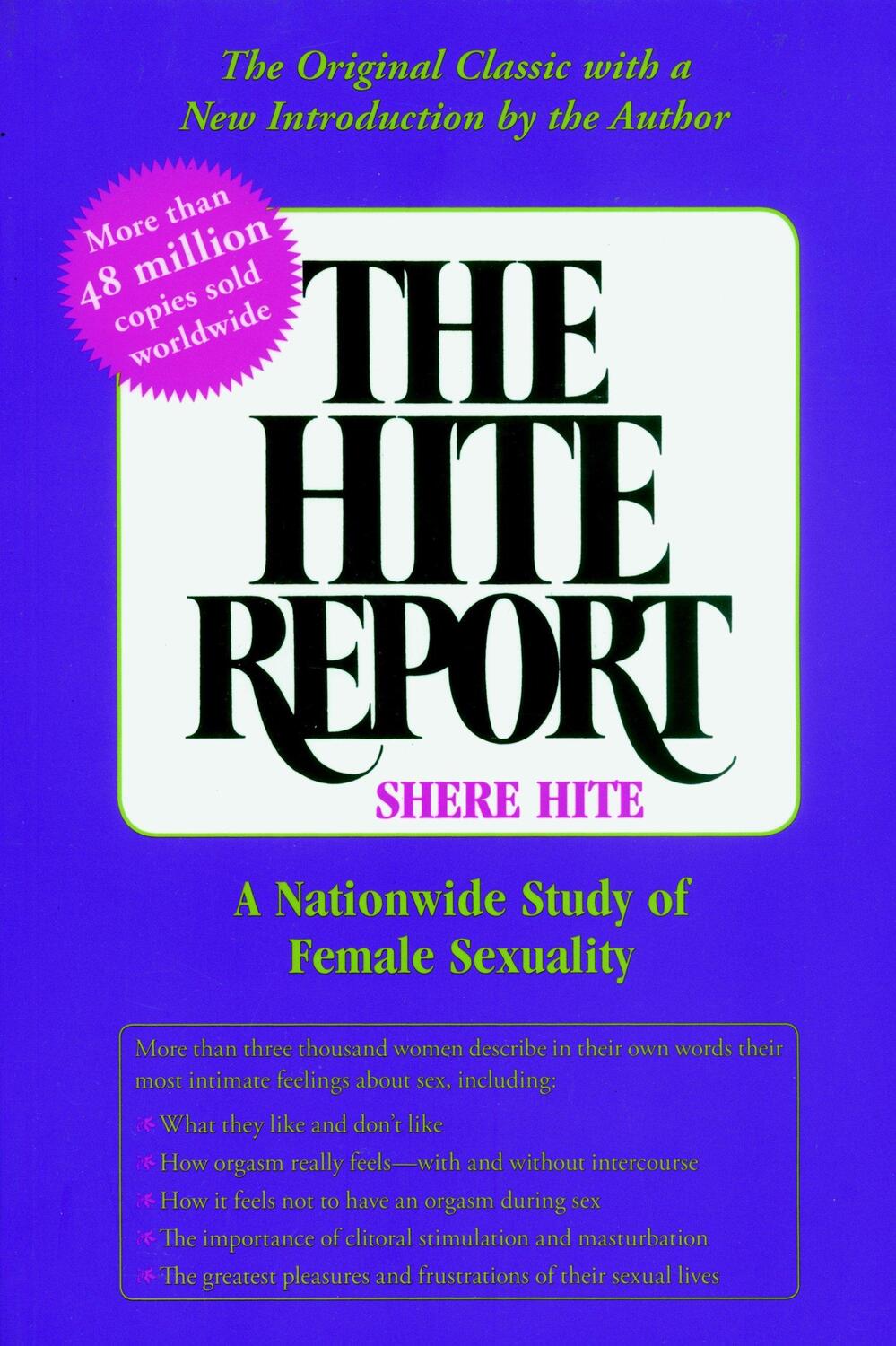 Cover: 9781583225691 | The Hite Report | A Nationwide Study of Female Sexuality | Shere Hite