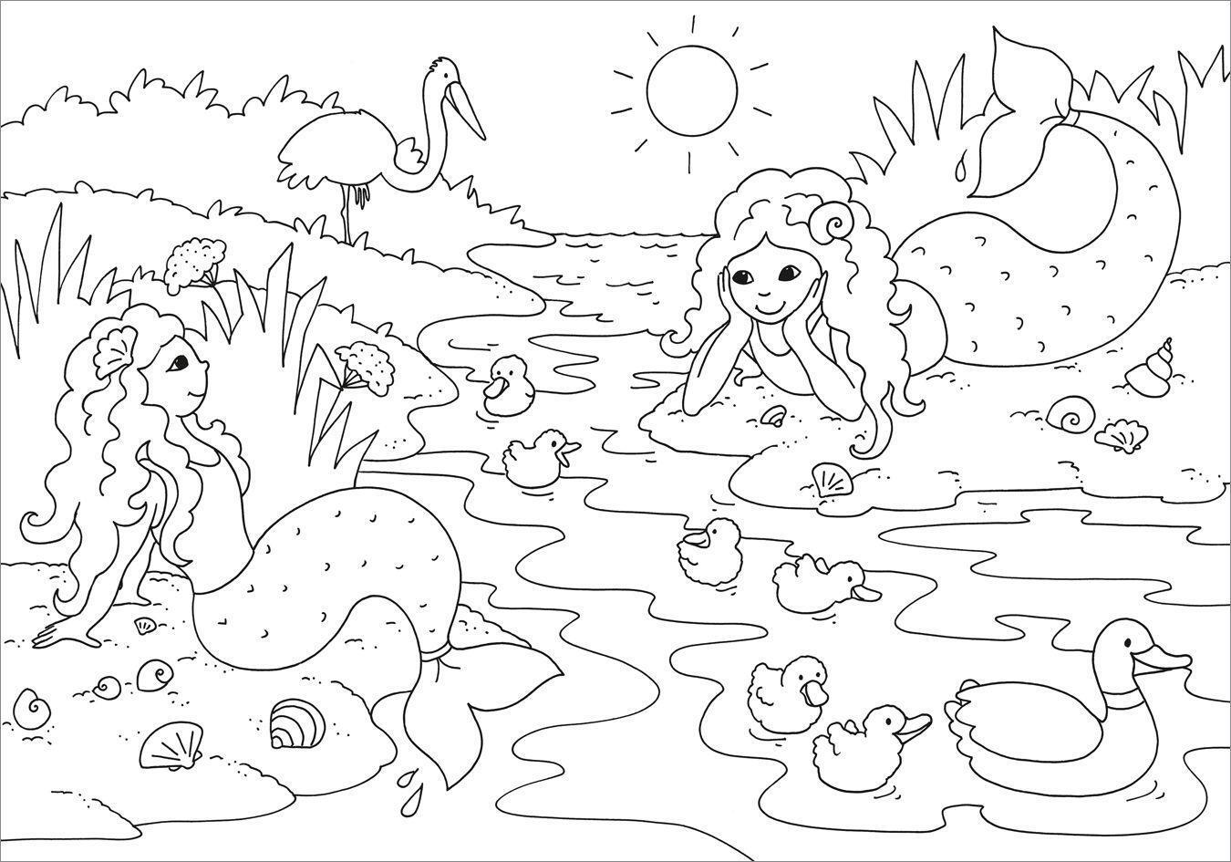Bild: 9783788641825 | Mein schönstes Malbuch. Meerjungfrauen. Malen für Kinder ab 5 Jahren