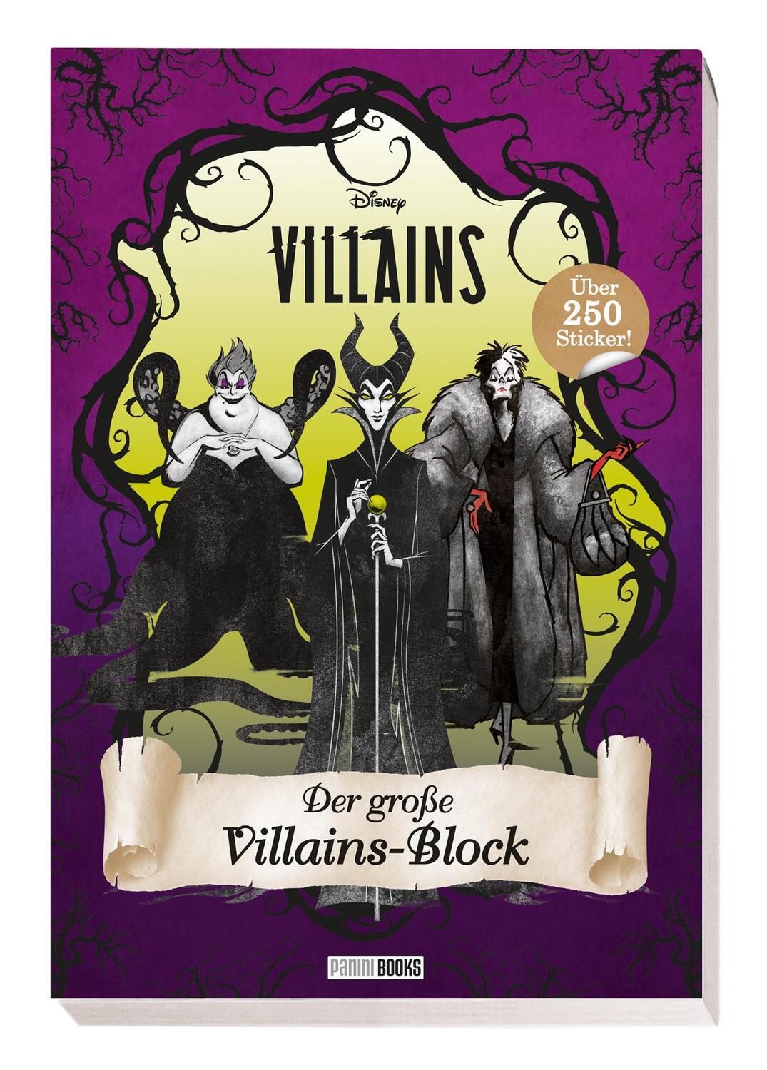 Cover: 9783833241567 | Disney Villains: Der große Villains-Block | über 250 Sticker! | Buch