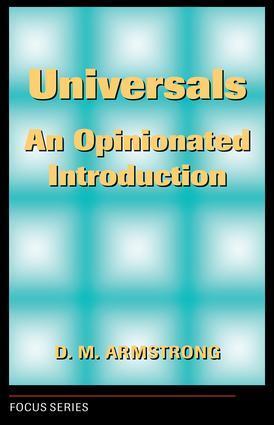 Cover: 9780813307725 | Universals | An Opinionated Introduction | D. M. Armstrong | Buch
