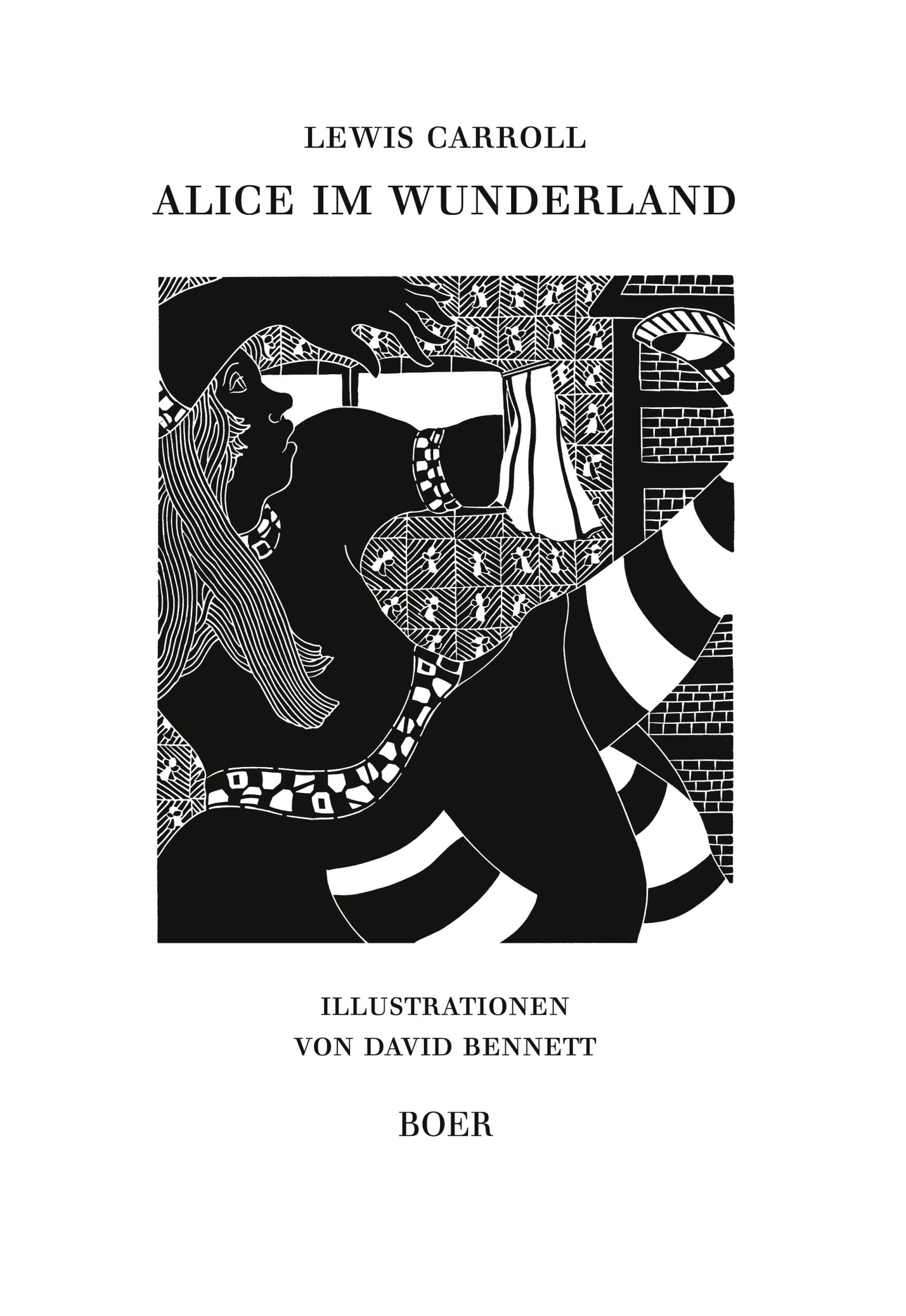 Cover: 9783924963484 | Alice im Wunderland | Illustrationen von David Bennett | Lewis Carroll