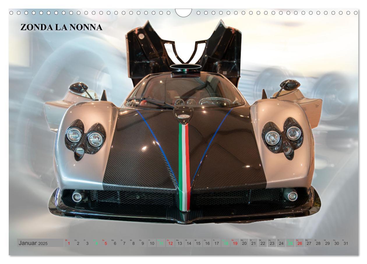 Bild: 9783383871955 | Pagani italienische Automobilkunst (Wandkalender 2025 DIN A3 quer),...