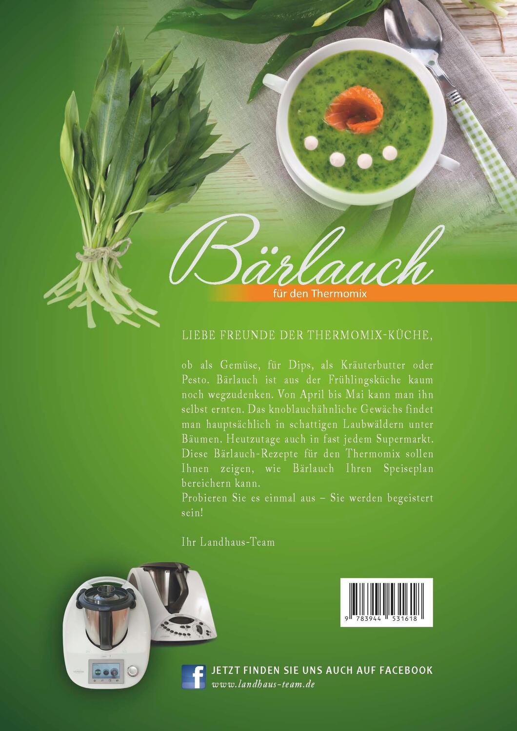 Rückseite: 9783944531618 | Bärlauch für den Thermomix® | Angelika Willhöft | Taschenbuch | 2015