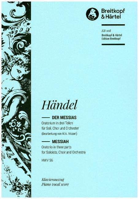 Cover: 9790004160046 | Messiah | Georg Friedrich Händel | Klavierauszug | Breitkopf &amp; Härtel
