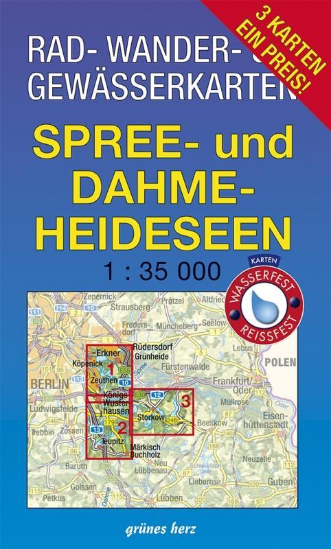 Cover: 9783866361775 | Rad-, Wander- und Gewässerkarten-Set: Spree- und Dahme-Heideseen